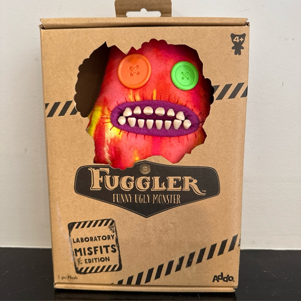 Funny Ugly Monster Plush - Red and Purple